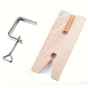 TEMU 작업대용 목재 보석 클램프 도구, V-슬롯이 있는 Hobbyworker 벤치 핀 클램프 세트