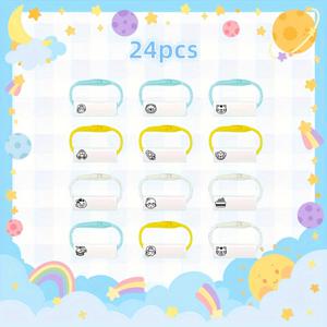 TEMU 12/24팩 맞춤형 신발 이름 태그 - 고품질, 바래지 않는 실리콘 밴드 개인화된 신발 식별용, 부드럽고 내구성 있음, 모든 신발 유형에 적합, 기계 및 손세탁 가능, 개인화 액세서리 | 눈에 띄는 라벨 디자인, 신발 액세서리