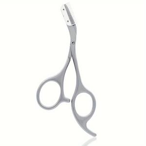 TEMU 여성 및 남성을 위한 눈썹 다듬기 가위와 빗이 함께 있는 눈썹 정리 도구 - 얼굴 관리 선물로 어머니에게 좋은 메이크업 도구