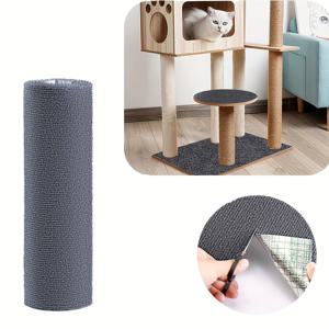TEMU 1개 WhiskerWonders 자체 접착 고양이 스크래치 매트, 맞춤형 폴리에스터 섬유 고양이 스크래치 포스트 카펫 교체, 고양이용 가구 보호대, 벽 및 소파 모서리에 적합