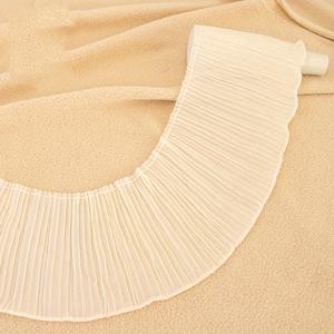 TEMU 단일 레이어 주름 셔폰 레이스 트림, 폭 11cm - 다크 퍼플 라벤더, 화이트, 퍼플, 레드, 네이비 블루, 블랙 색상 가능 - 드레스 및 의류 가장자리에 이상적