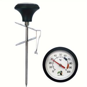 TEMU KT THERMO 실리콘 커버 & 클립이 있는 즉시 판독 식품 온도계 - 스테인리스 스틸, 우유 거품, 커피, 차, 물에 완벽 - 주방 필수품