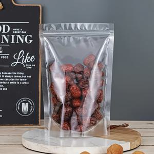 TEMU 투명한 밝은 빛 스탠드업 지퍼백 플라스틱 식품 보관용 봉지 100개