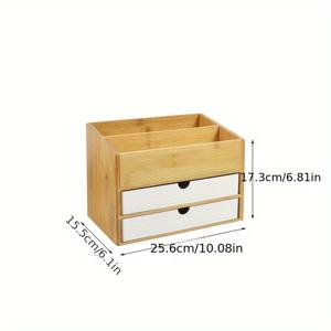 TEMU 화장품 보관함, 화장품용 서랍 정리함, 칸막이 있는 보석 보관함, 거실, 사무실 및 화장대에 적합, 훌륭한 선물, 향수 정리함