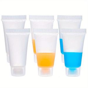 TEMU 30개 팩 5ml 미니 스퀴즈 튜브 - 로션, 샴푸, 클렌저, 뷰티 샘플용 플라스틱 빈 립글로스 용기 - 리필 가능, 휴대 가능, 십 대 및 성인용 DIY 화장품 도포기