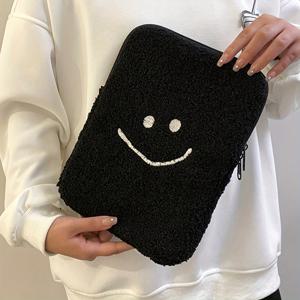 TEMU 1개 아이패드 태블릿 케이스 잠금 및 페이드 기술, 귀여운 캐릭터/글자/숫자/하트/꽃 자수 슬리브, 아이패드 11/13인치용, 가벼운 지퍼 클로저 핸드백 스타일 커버, 아이패드 프로/에어/모델 호환 (외부 없음)