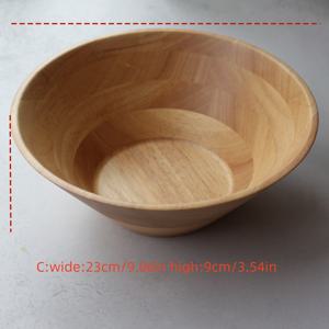 TEMU 정교한 원목 샐러드 볼, 야외 캠핑 모임용 볼, 고품질 나무 수프 볼, 우아한 나무 식기, 밥그릇, 수프 그릇, 일상용 조리 도구, 수제 광택, 두꺼운 벽체 볼, 세척 용이하고 내구성이 뛰어납니다.