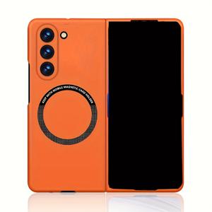 TEMU 삼성 갤럭시 Z 폴드 7/Z 폴드 6/Z 폴드 5/Z 폴드 4/Z 폴드 3 5G용 피부 민감 접이식 자석 폰 케이스, 섬세한 질감 유연한 접이식 케이스, 밝은 컬러 매칭 심플 비즈니스 방수 보호 커버