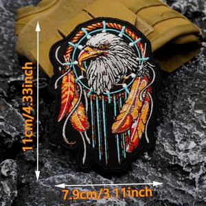 TEMU 1개 MotoPatches 자수 패치, 데님 재킷에 적합, 클럽 배지 어플리케 - 바느질 및 뜨개질 용품, 조끼 패치 액세서리, 자수 아이언온 패치, 옷용 패치, 독수리 패치