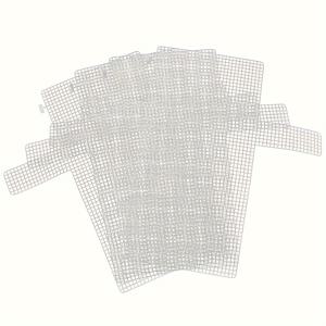 TEMU 4/8개 대형 플라스틱 캔버스 투명 파우치, 핸드메이드 가방 시트 실 액세서리, DIY 크로셰용 메쉬 백, 공예 키트, 재봉 용품, 선물, 성인 공예, 스티칭 도구, 재봉 천, 크로셰 훅, 뜨개질 필수품