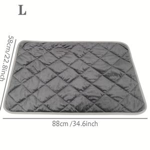 TEMU 자가 발열 강아지 침대 - 난방 패드 필요 없음, 소/중형견 적합, 실내/야외 사용, 나일론 & 미끄럼 방지 바닥, 켄넬용 난방|배변패드|강아지옷