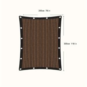 TEMU 야외용 브라운 그늘막, 현관, 파티오, 정원, 뒤뜰, 집 안뜰, 발코니, 지붕 및 식물 그늘막에 적합