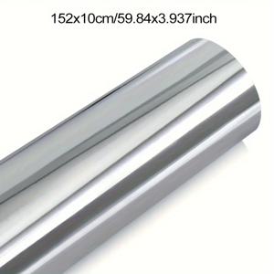 TEMU 152*10//40/50Cm 크롬 광택 미러 비닐 스티커 랩 자동 필름 시트 자동차 페인트 보호 필름 자동차 액세서리