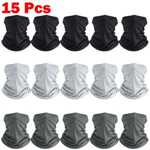 TEMU 남녀 모두에게 적합한 발라클라바 모자 15개입. 헤어밴드, 헤드기어, 스카프 또는 넥 가이터로 사용 가능하며, 하이킹, 사이클링, 러닝 및 낚시와 같은 야외 활동에 이상적입니다.