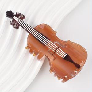 TEMU 바이올린과 기타 디자인의 창의적이고 재미있는 여성용 헤어 클립 - 업스타일 및 포니테일을 위한 우아하고 세련된 액세서리, 뮤직 페스티벌, 파티, 일상복, 선물용으로 완벽합니다.