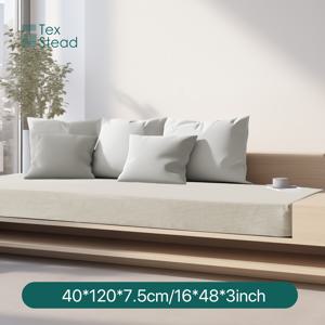 TEMU 성인을 위해 설계된 싱글 사각 플로어 쿠션. 두꺼운 폼으로 제작된 대형 명상 베개와 세탁 가능한 부드러운 코듀로이 커버가 특징이며 요가 좌석에 적합합니다.