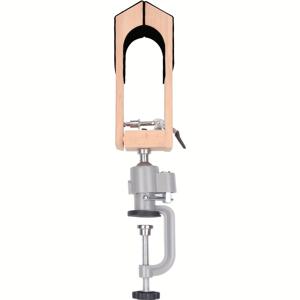 TEMU 인공 가죽 재봉 고정 도구 1세트, 데스크탑 클램프 360° 회전 핸드 재봉 나무 클램프, 무한 회전, 지갑, 카드 케이스, 배낭, 벨트, 가죽 신발 및 기타 가죽 공예용 재봉 보조 도구