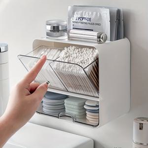 TEMU 1개 방수 벽걸이 화장품 정리함 - 서랍 포함, 플라스틱, 조립 불필요, 높이 27인치 이하, 저장 용량 3.2입방피트 미만, 욕실 화장대 및 메이크업 스탠드에 완벽, 여자아이를 위한 이상적인 선물, 향수 정리함