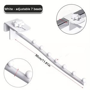 TEMU 조절 가능한 7개의 옷걸이 메탈 옷걸이 랙 - 벽걸이식, 침실, 세탁실 또는 현관을 위한 공간 절약 디자인, 현대적인 가정 정리 솔루션, 세탁실 정리 | 현대적인 벽걸이 랙 | 내구성 있는 제작 품질, 가정용 옷걸이