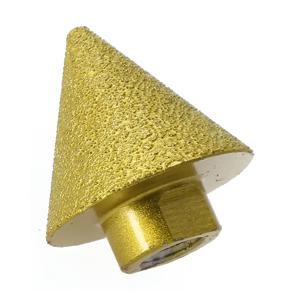 TEMU 케라폼 드릴 비트 | 50mm 테이퍼드 챔퍼링 도구, 세라믹 타일 연마 및 조각용 | 골든톤, M10 나사 | 내구성 폴리머 백킹 | 수동 작동 | 텍스처 표면 도구 | 스틸 구조, 공예용 세라믹 타일에 적합