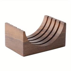 TEMU 리스펙 커피 퍼크 스크린 스탠드 - 51/53/58mm 포트필터 퍼크용 재사용 가능한 호두 나무 홀더, 가정 및 전문 바리스타 사용에 이상적, 장비 | 모던 홀더 | 내구성 있는 나무 스탠드, 커피 메이커 액세서리