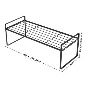 TEMU 1/2개 주방 카운터탑 선반, 탄소강 소재, 강한 하중 용량, 접시·컵·책 정리용, 주방 및 식당에 적합|책꽂이