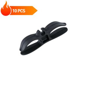 TEMU 10개 쉬운 설치 실리콘 와이어 윈더 조직자 - 주방 가전제품용 자체 접착 고무 케이블 클램프, 에어 프라이어, 커피 머신 등에 견고한 충전 케이블 홀더, 벽걸이 전원 코드 조직자, 가전제품 조직 | 현대 주방 액세서리 | 견고한 플라스틱 클램프, 케이블 관리, 후크