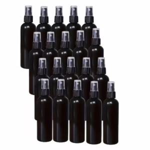 TEMU 20개 블랙 플라스틱 스프레이 병 - 리필 가능, BPA 프리, 여행용 사이즈 (30/60/100ml), 화장품 및 소독제 용