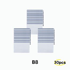 TEMU PVC 지퍼 파우치 30개입, 브라운 색상의 현금용 비닐 봉투