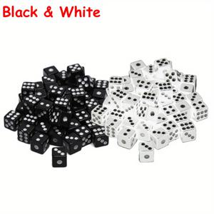 TEMU 500개 8mm 미니 스퀘어 앵글 포인트 다이 - 컬러풀한 PP 재질, 쉽게 쏘는 디자인, 파티 게임 및 테이블탑 액세서리에 이상적, 게임 액세서리 | 컬러풀한 다이 | 둥근 모서리|주사위