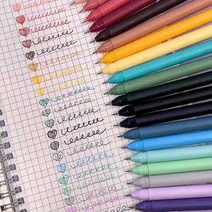 TEMU 20pcs 모란디 컬러 풀 네일 컬러 젤 펜 세트 - 학생 다목적 핸드북 드로잉 노트 컬러 펜 [4개의 박스 포함]