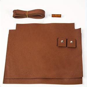 TEMU 1세트 수제 PU 가죽 토트백 만들기 키트 - 공예 도구 및 재료 포함, DIY 재봉 키트, 선물, 토트백, 지갑, 휴대폰 케이스 제작용 (초보자 친화적)