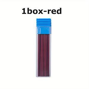 TEMU 1박스 2.0mm 대용량 컬러 기계식 연필심 12색상 교체 가능 2B 자동연필 드로잉 필기 액세서리 사무용 문구류 미세한 글쓰기 도구