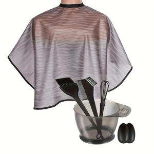 TEMU 7-in-1 전문가용 헤어 스타일링 키트 | 컬러 믹싱 볼 + 인체공학적 빗 | 모든 헤어 타입을 위한 살롱 등급 6pcs 세트 | 귀 덮개 | 크리스마스 & 발렌타인데이 선물