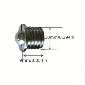 TEMU 스프링 프레스인 디자인 스테인리스 플랜지 볼 플런저 2개 세트 - 베어링, 가구 및 기계용 스레드 포지셔닝 비즈, 정밀 응용을 위한 부드러운 롤링 볼 베어링, 컨베이어 파츠, 매끄러운 메탈릭 마감, 내구성 있는 구조