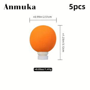 TEMU 안무카 플로팅 플라이 낚시용 5개 세트 - 빠른 분리 가능한 휴대용 EVA 플로트, 바닷물·민물·카약·캐스팅용 - 초보자와 전문 낚시꾼에게 이상적