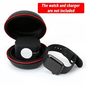 TEMU 1개 Apple Watch 충전기 보관 케이스 Pro 버전 | 하드 쉘 소재, 방진, 스크래치 방지, 방습, 충격 방지, 충전 스탠드 포함 | 휴대용 여행용 시계 보호 커버, Apple Watch 42mm/38mm Series 6/5/4/에 적합