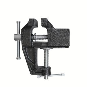 TEMU 1개 헤비듀티 미니 테이블 바이스 - 산업용 주철 안정적 컴팩트 플랫-조 디자인, 가정 수리 및 목공, 전자 부품 조립용 - 전기 필요 없음, 내식성, 목공 도구, 수동 공구, 튼튼한 구조, 고품질 금속, DIY 프로젝트, 견고한 제작, DIY 애호가용