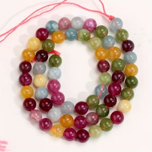 TEMU 4/6/8/10mm 천연 스톤 비즈 - 15인치 멀티컬러 라운드 비즈, DIY 주얼리 만들기용, 핸드메이드 목걸이 팔찌 귀걸이 공예 재료, 매끄러운 마감, 창의적인 및 비즈 애호가를 위한 비즈 소품