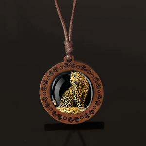 TEMU -관형 디자인 나무 펜던트 목걸이, 조절 가능한 끈 - 일상 착용 및 휴일 선물용 스타일리시한 남녀 공용 보석, 남성 및 여성에게 완벽한 일상 액세서리 | 스타일리시 목걸이 | 세부 조작