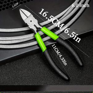 TEMU 인체공학적 디자인 6인치 전선 절단 펜치 - 물구멍 펜치 모델 - 초고급 고탄소강 플러시 절단 펜치, 편안한 그립감과 간편한 사용을 위한 스프링 특징 - 주얼리 제작, 공예 및 전기 작업에 적합.