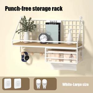 TEMU 모던 벽걸이 수납 선반, 무드릴 수납 선반, 벽걸이 행거, 장식용 선반, 다기능 디스플레이 수납 선반, 문걸이 선반, 발렌타인데이, 집들이 선물로 이상적인 파리다비오, 플로팅 선반