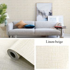 TEMU 임대 방, 침실, 기숙사 및 게스트하우스의 벽 장식을 위한 10미터 자체 접착식 황마 벽지 롤; 가구 리모델링에도 적합.