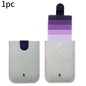 TEMU 여성용 신용 카드에 적합한 컬러풀 그라데이션 풀아웃 카드 홀더 (5장 카드 수납 가능). 얇고 실용적인 지갑으로 남녀공용이며 친구를 위한 훌륭한 선물입니다. 뒷면에는 현금을 보관할 수 있습니다.