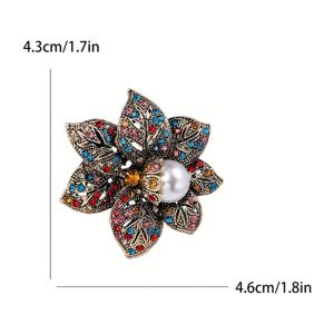 TEMU 셔츠, 정장, 드레스, 스웨터, 스카프, 쇼울, 코트용 클래식 로즈 브로치 - 우아한 일상복과 파티 행사를 위한 빈티지 패션 꽃 액세서리