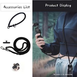 TEMU DJI Osmo Poet 3용 액세서리, 랜야드, 핸드 스트랩, 크로스바디 로프 포함, Osmo Poet 카메라용 보호 케이스, GoPro, Insta360, Sjcam, DJI 액션 카메라 및 휴대폰 크로스바디 로프 액세서리. DJI Osmo Poet 3용 핸즈프리 넥 스트랩, 크로스바디 웨어러블 랜야드|핸드폰스트랩