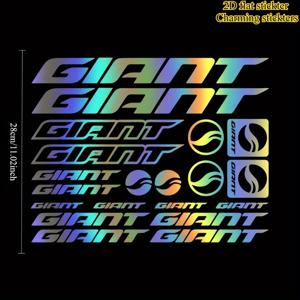 TEMU KIT GIANT 접착식 자전거 자동차 스티커용 2D 평면 스티커, MTB, BDC, 자전거, 미리 간격 조절된 PVC 데칼.