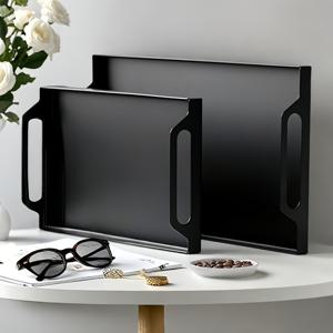 TEMU 이것은 직사각형 메탈 트레이 2개 세트입니다. 대형 트레이와 소형 트레이가 포함되어 있으며, 아침 식사, 오후 티, 파티, 결혼식 및 기타 다양한 행사에 이상적입니다. 올바른 분위기를 조성하는 데 훌륭한 도구입니다.