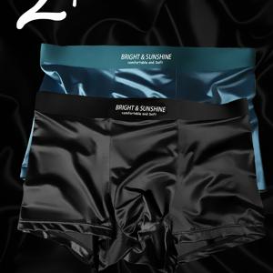 TEMU 솔리드 컬러 아이스 섬유 소재의 혼합 스타일 남성용 드로즈 2매 세트입니다. 가을, 겨울철 따뜻함을 위해 디자인되었으며, 심리스 디자인, 부드러운 질감, 통기성 좋은 편안함을 제공하여 일상적인 캐주얼 웨어에 적합합니다.