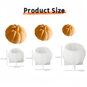 TEMU 대형, 중형, 소형 사이즈의 할로윈 호박 실리콘 몰드 3개 세트입니다. 레진, 석고, 양초, 마이크로셴트 및 기타 수공예 프로젝트에 적합합니다. 부드러운 실리콘으로 제작되었으며 사용 및 분리하기가 용이합니다.